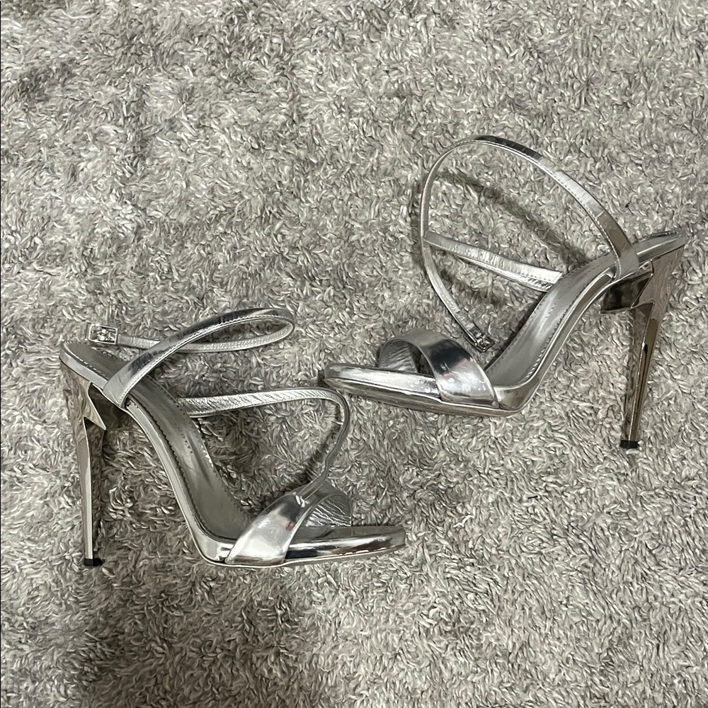 Giuseppe zanotti Silver Strappy Heels